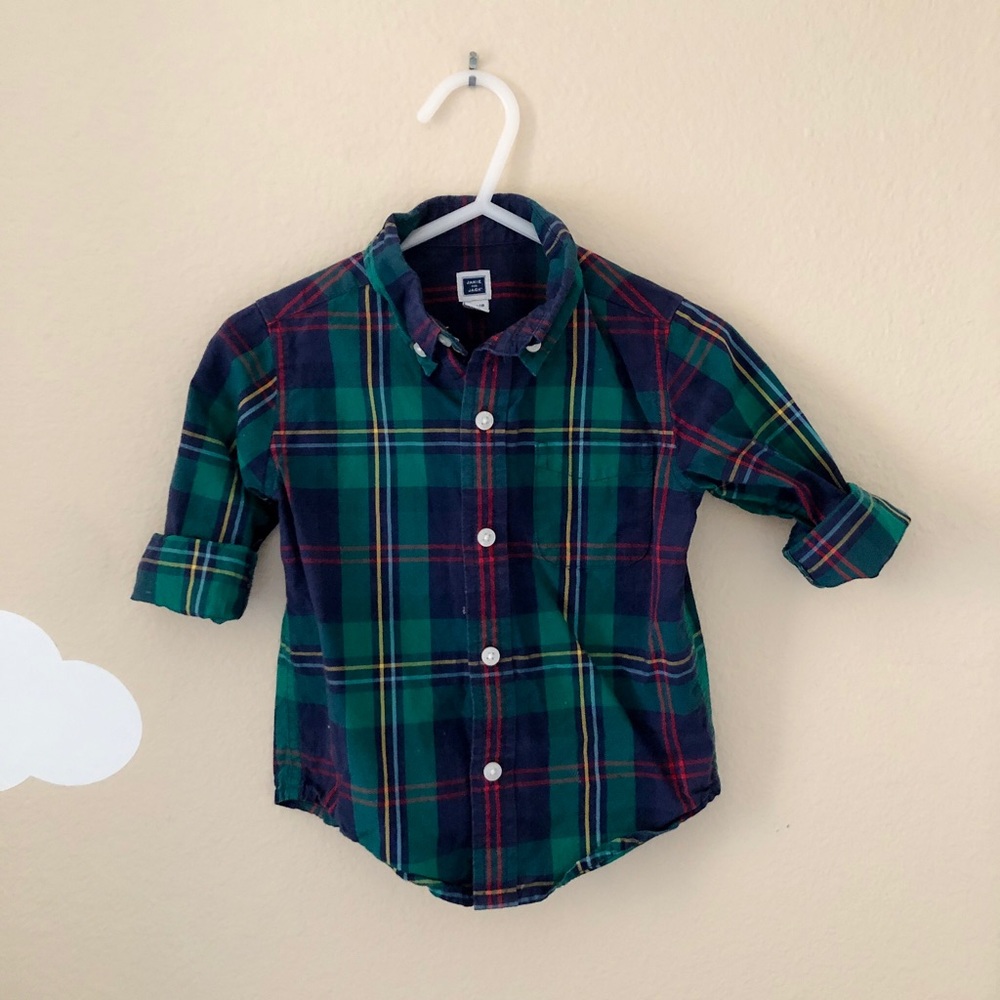 18M Janie and Jack Plaid Shirt